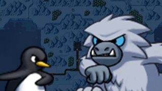SuperTux 0.7.0. Skitt-land gameplay part 9